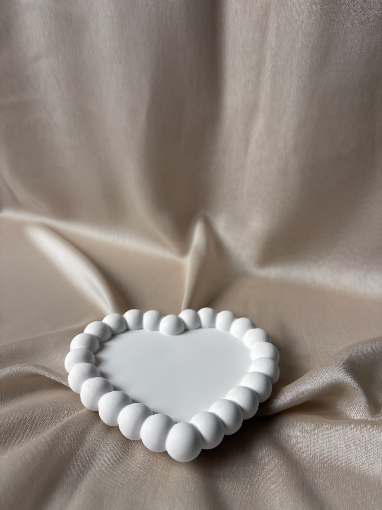 Baloncuk Desenli Kalp