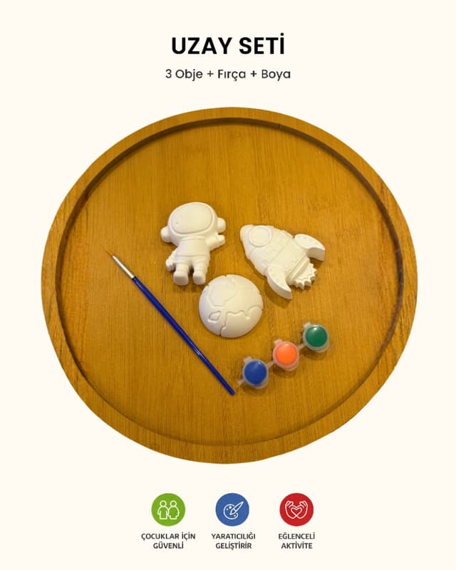 ANKA TASARIM — Uzay temalı taş boyama seti